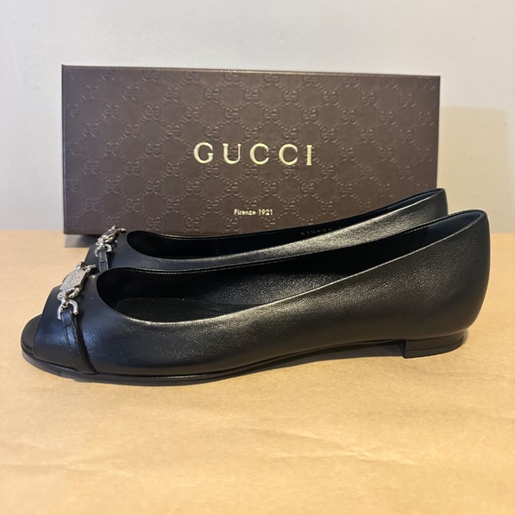 Gucci Salandia Peep Toe Flat ( size 8) - Picture 3 of 12